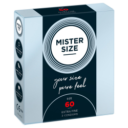 Prezerwatywy Mister Size 60 mm (3 szt)