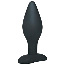 Korek analny Silicone Butt Plug Black 12 cm