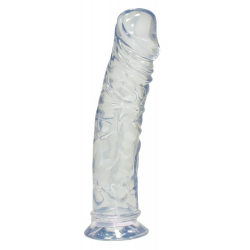 Crystal Clear Dildo penis z przyssawką