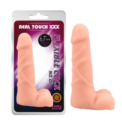 Real Touch XXX 6.7 Flexible Dildo z jądrami No.02