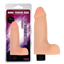 Real Touch XXX 7.5' Wibrator z jądrami No.01