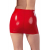 Lateksowa mini spódniczka czerwona M