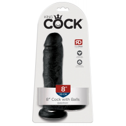 Dildo z jądrami King Cock 20 cm