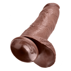 Dildo z jądrami King Cock 30,5 cm